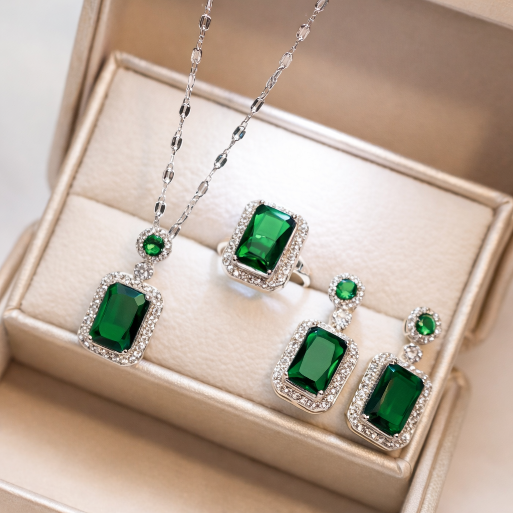 Stunning Emerald Jewelry